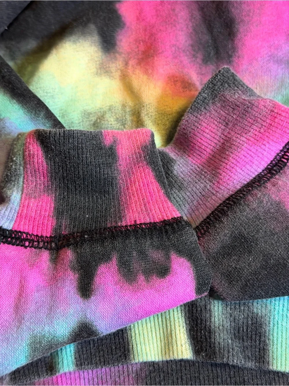 Justice Y2K Girls XS 5/6 Tie Dye Hoodie Sweatpants 2 Piece Matching Set